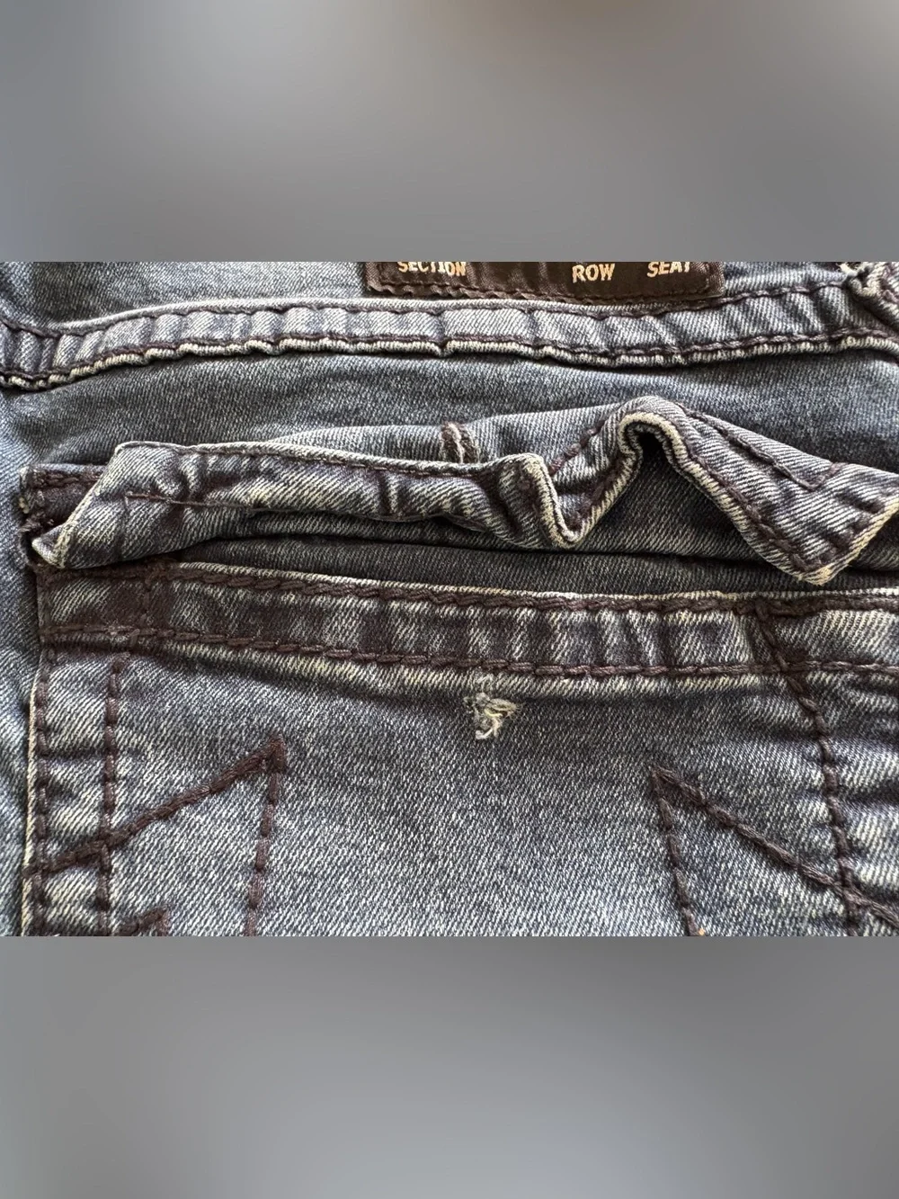 True Religion Geno Relaxed Slim Men's Jeans Size 33/32 Dark Wash Blue Denim